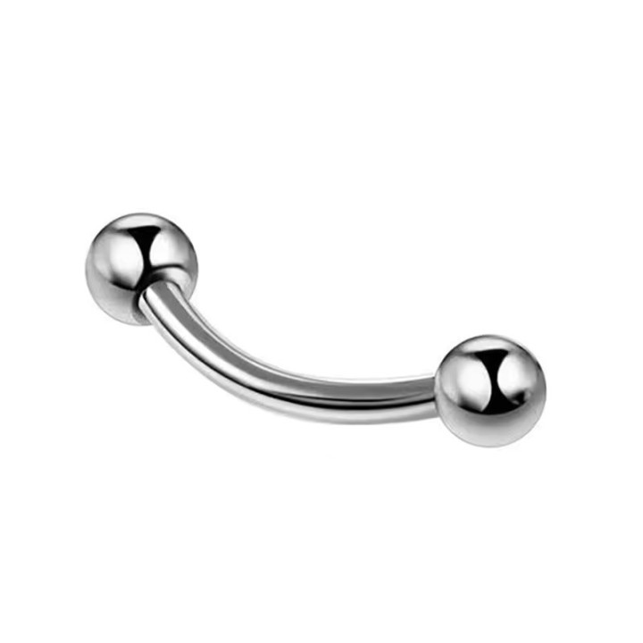 Tytanowy kolczyk o grubości pręta 1,6mm (14G)