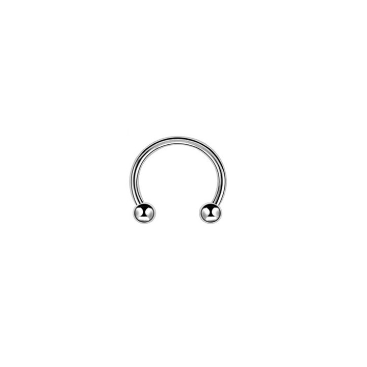 Piercing tytanowe kółko - podkowa z odkręcanymi kulkami