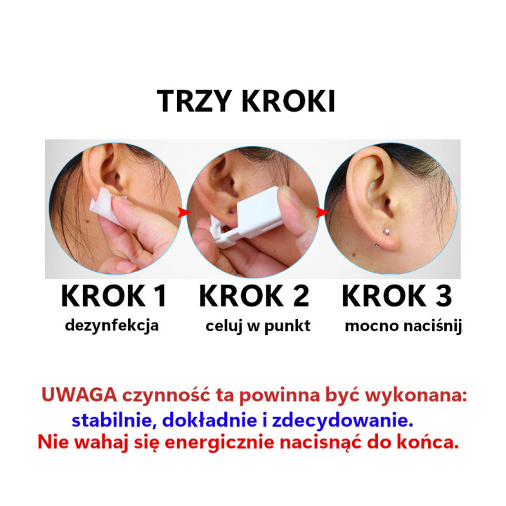 instrukcja założenia kolczyka.